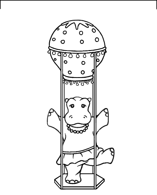 Hipopotam kolorowanki